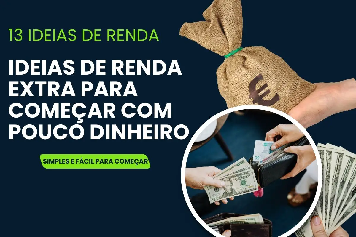 Nos dias de hoje, é cada vez mais comum as pessoas buscarem alternativas para complementar sua renda mensal e melhorar sua qualidade de vida. Seja para alcançar objetivos maiores, como a realização de sonhos, quitar dívidas que pesam no orçamento, investir em um futuro mais tranquilo ou simplesmente criar uma reserva financeira que ofereça mais segurança, uma renda extra pode ser a solução ideal para muitos desses desafios. A grande vantagem é que, atualmente, existem diversas possibilidades para ganhar dinheiro de forma prática, muitas delas exigindo pouco ou nenhum investimento inicial. Essas opções podem se encaixar perfeitamente à sua rotina, permitindo que você aproveite ao máximo seu tempo livre para gerar novos ganhos. Desde transformar um hobby em uma fonte de renda até oferecer serviços baseados nas suas habilidades, as oportunidades são praticamente infinitas. Com criatividade, organização e uma boa dose de dedicação, você pode não apenas complementar sua renda, mas também descobrir talentos ou paixões que podem abrir portas para novos caminhos profissionais. Imagine usar as horas livres do seu dia para algo produtivo e, ao mesmo tempo, recompensador. Muitas pessoas já transformaram iniciativas simples em verdadeiras fontes de renda estáveis, e você pode fazer o mesmo! Se você está decidido a dar um passo em direção a um futuro financeiro mais próspero e equilibrado, continue lendo. Neste conteúdo, você encontrará ideias acessíveis, estratégias eficazes e dicas valiosas para começar hoje mesmo a transformar seu tempo e suas habilidades em dinheiro extra. O momento certo para agir é agora!